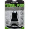 Avis Double Tunnel Plug L Large Black Perfect Fit